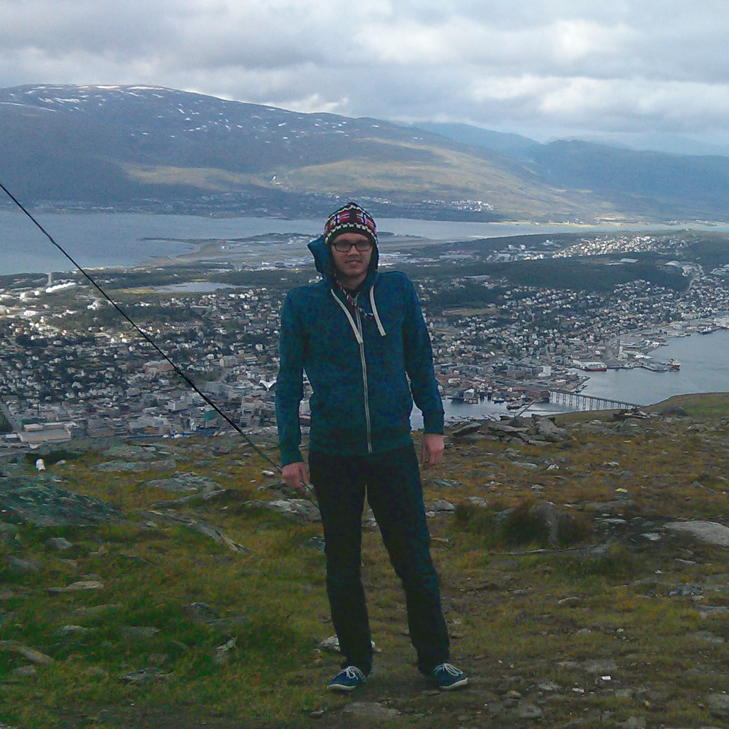 me on top of Tromsdalstinden